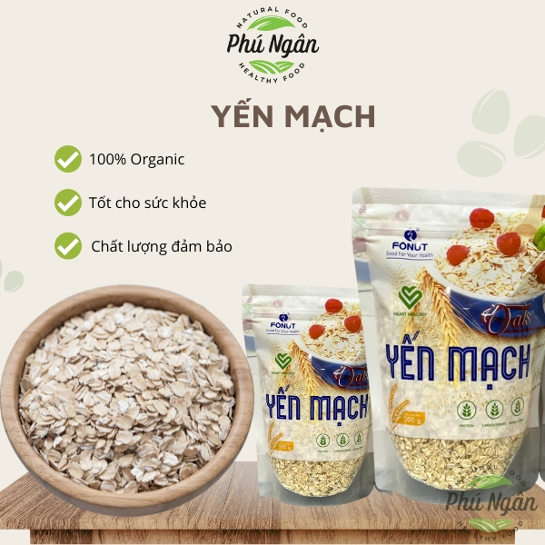 Yến mạch cán dẹp/ cán bể  500gr
