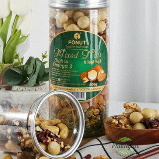 Mix hạt dinh dưỡng, mix 8 loại hạt dinh dưỡng cực tốt cho bà bầu hộp 500gr