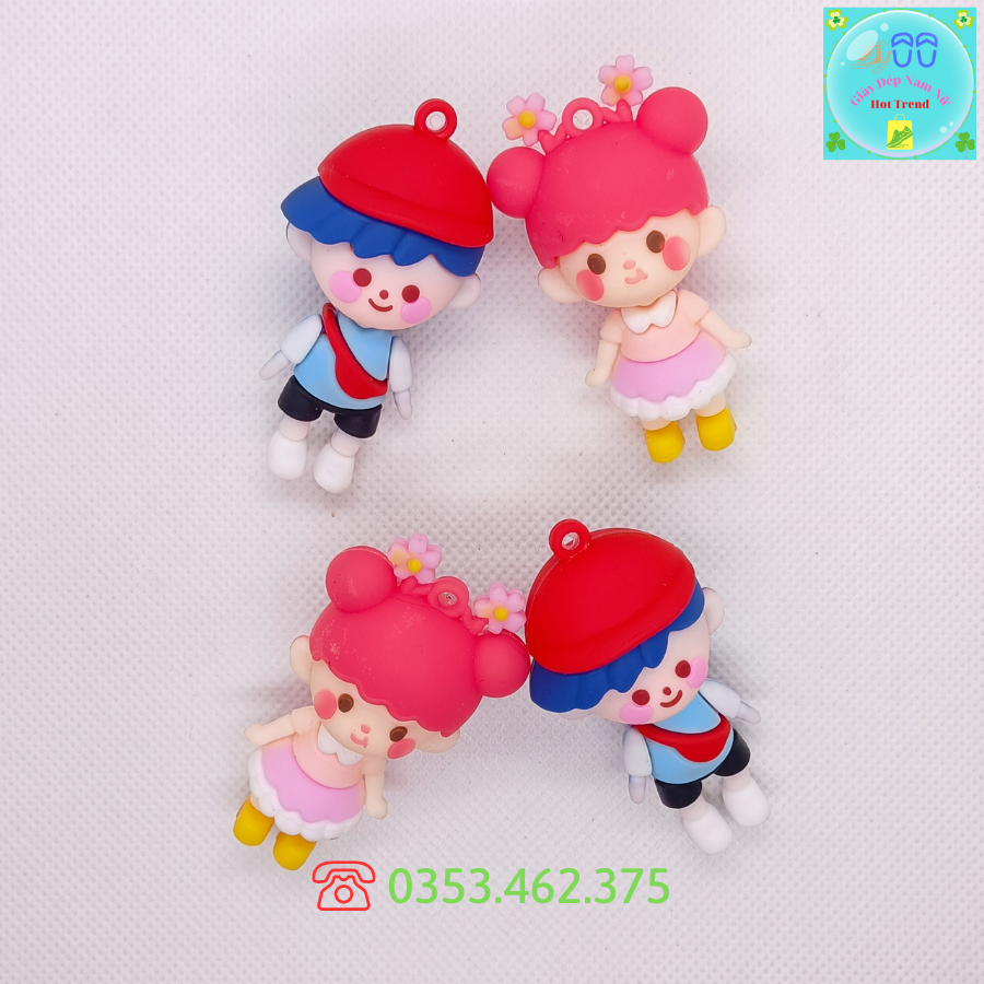 Bé Trai Bé Gái Phụ Kiện Trang Trí Dép Cross Sticker, Jibbitz, Charm 3D DIY Trang Trí Dép Crocs Sục Siêu Xinh Hot Trend