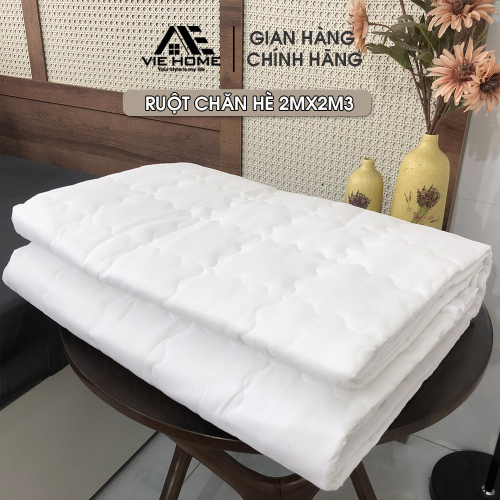 01 Ruột chăn hè thu VIE Home - Bedding mỏng nhẹ, bông nguyên tấm may chần tỉ mỉ kích thước 2mx2m3 chuẩn size