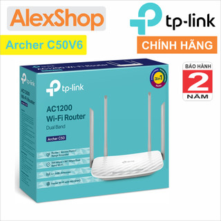 Phát Sóng Wifi TP-Link C50 v6 Băng Tần Kép 1200M Hàng Chính Hãng - BH 24 Tháng