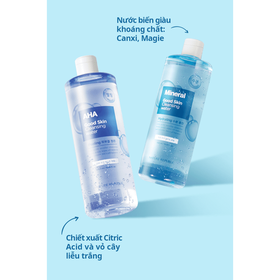Nước tẩy trang Nature Republic Good Skin Cleansing Water 500ml