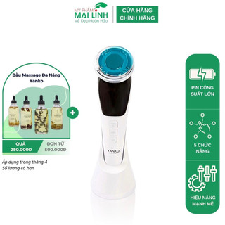 Máy Massage Mặt YANKO Nhật Bản 5 Chức Năng - Máy Điện Di Tinh Chất Cao Cấp - Giải Phải Chăm Sóc Da Chuẩn Spa Tại Nhà