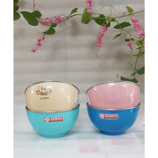CHÉN INOX ZEBRA HAI LỚP 11CM - 124002