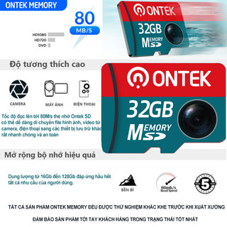 Thẻ nhớ MicroSD ONTEKCO 32Gb cho camera yoosee