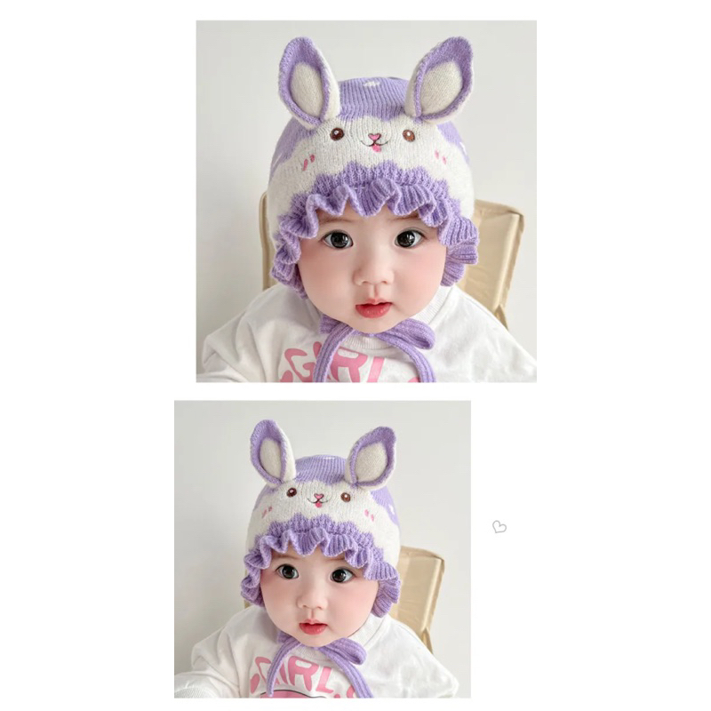 Mũ Len Dệt Kim Hình Hoạt Hình Cho Bé