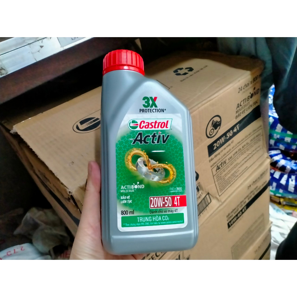 DẦU NHỚT CASTROL ACTIV 0.8 LÍT CHO XE GA VÀ XE SỐ