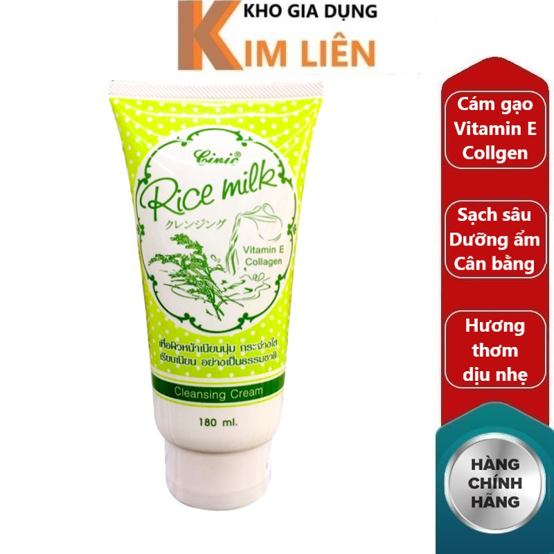Sữa rửa mặt Gạo CIVIC Rice Milk Thái Lan 180ml - Dưỡng ẩm, trắng da, ngừa mụn