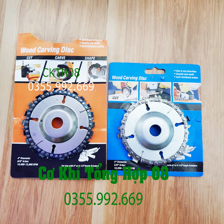 Đĩa Cưa Xích Tròn, Lưỡi Cưa Xích, Đĩa Cắt Gỗ Gắn Máy Mài Cầm Tay