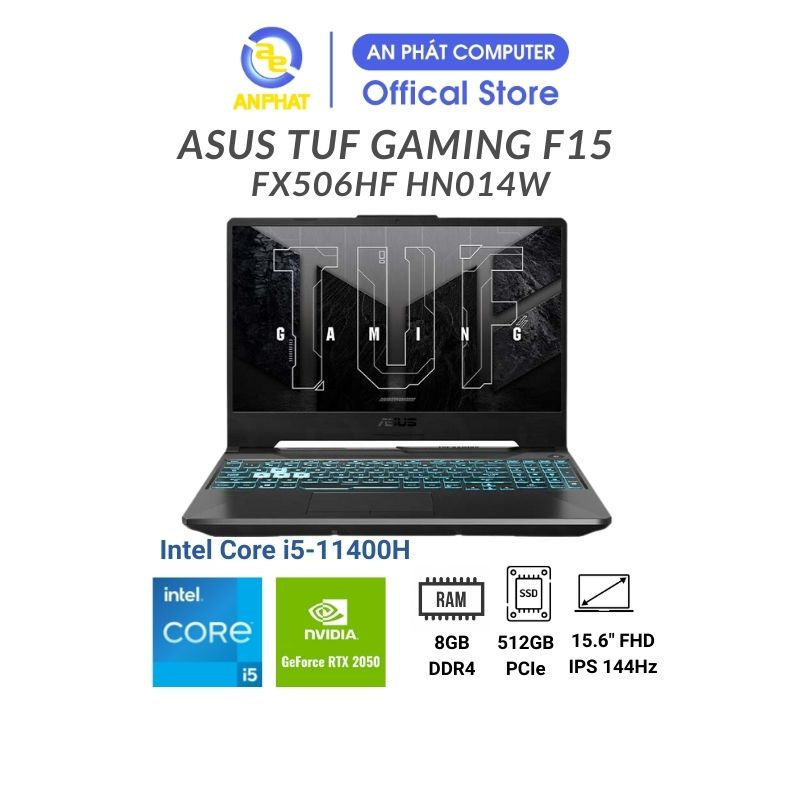 Laptop ASUS TUF Gaming F15 FX506HF HN014W (Core i5-11400H | RTX 2050 4GB)