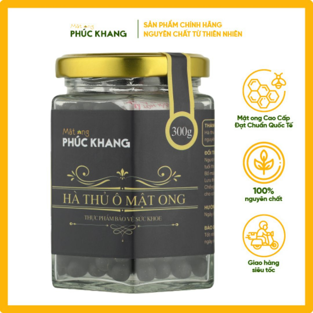 Combo 5 Hũ Hà Thủ Ô Mật Ong Rừng Phúc Khang 300g/hũ ( Tặng thêm 1 hũ )