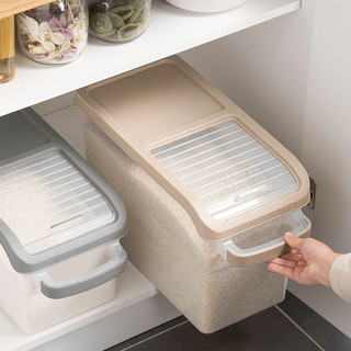 Thùng đựng gạo 10kg MT3233,thùng để gạo ,ngũ cốc có bánh xe đa năng kèm cốc chia vạch