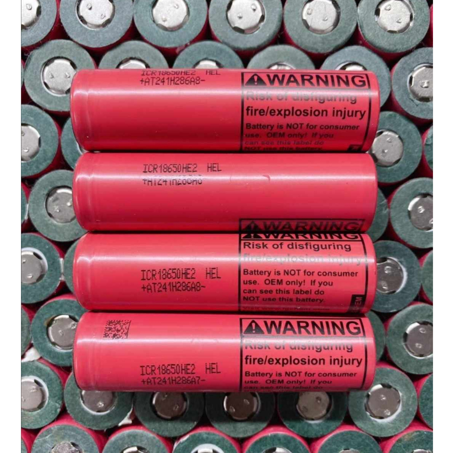 Pin 18650 LG HE2 dung lượng 3200-5500mAh xả 15A Tháo Khối 98% Mới SALE 50%