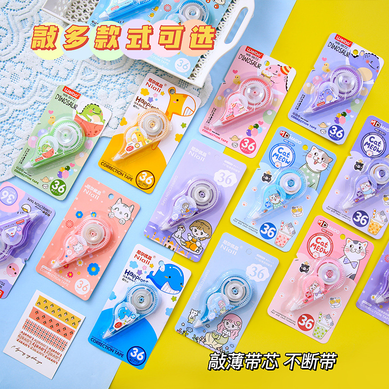 Bút xóa kéo hoạt hình động vật Lonita viết xóa kéo mini cute BX01
