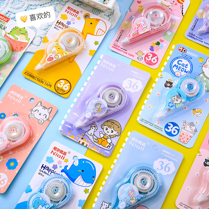 Bút xóa kéo hoạt hình động vật Lonita viết xóa kéo mini cute BX01