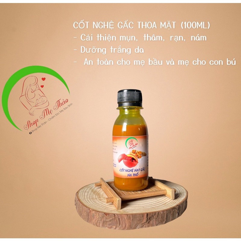 CỐT NGHỆ HẠT GẤC HẠ THỔ 100ml trắng da,cải thiện mụn, thâm nám.