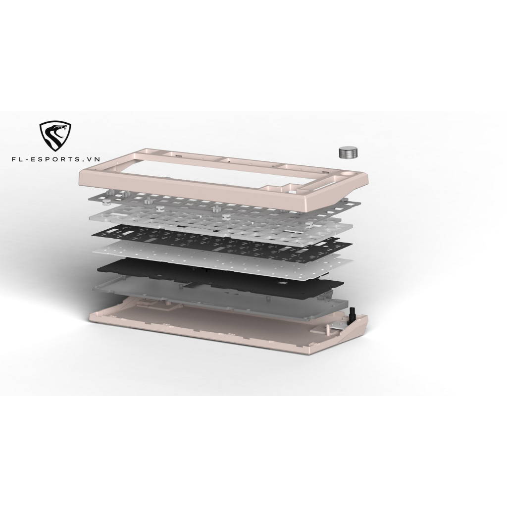 KIT Bàn Phím Cơ Không Dây FL-Esports MK750 3 Mode / 2.4Ghz / Wireless / Type C - Hàng Chính Hãng