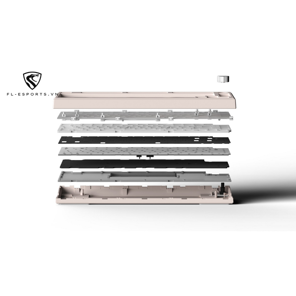 KIT Bàn Phím Cơ Không Dây FL-Esports MK750 3 Mode / 2.4Ghz / Wireless / Type C - Hàng Chính Hãng