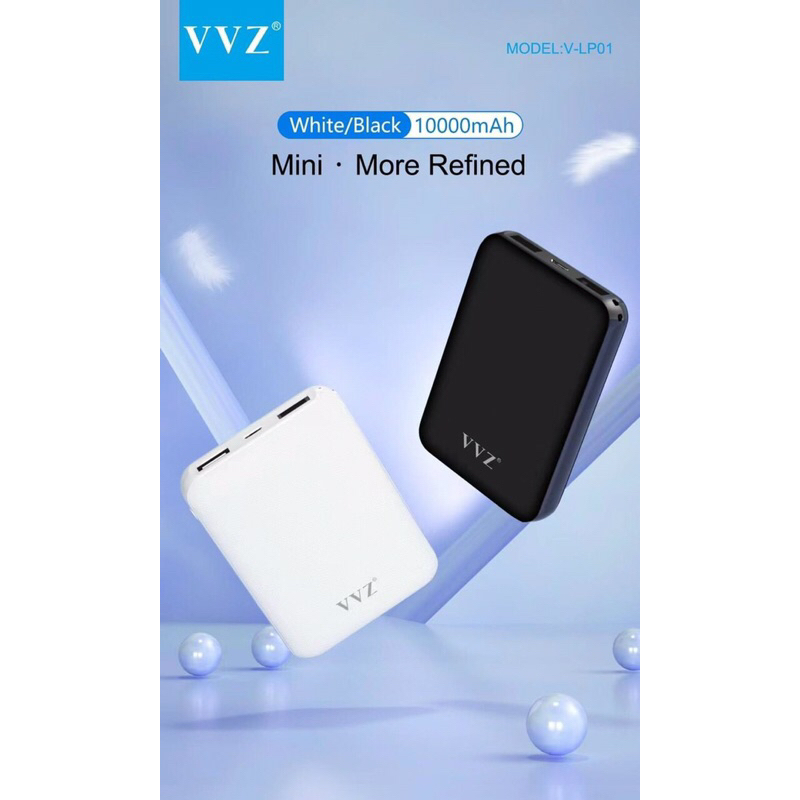 Sạc dự phòng chính hãng VVZ10.000Mah chuẩn chính hãng bảo hành 12 tháng 2 cổng kết nối có thể cùng lúc 2 thiết bị.