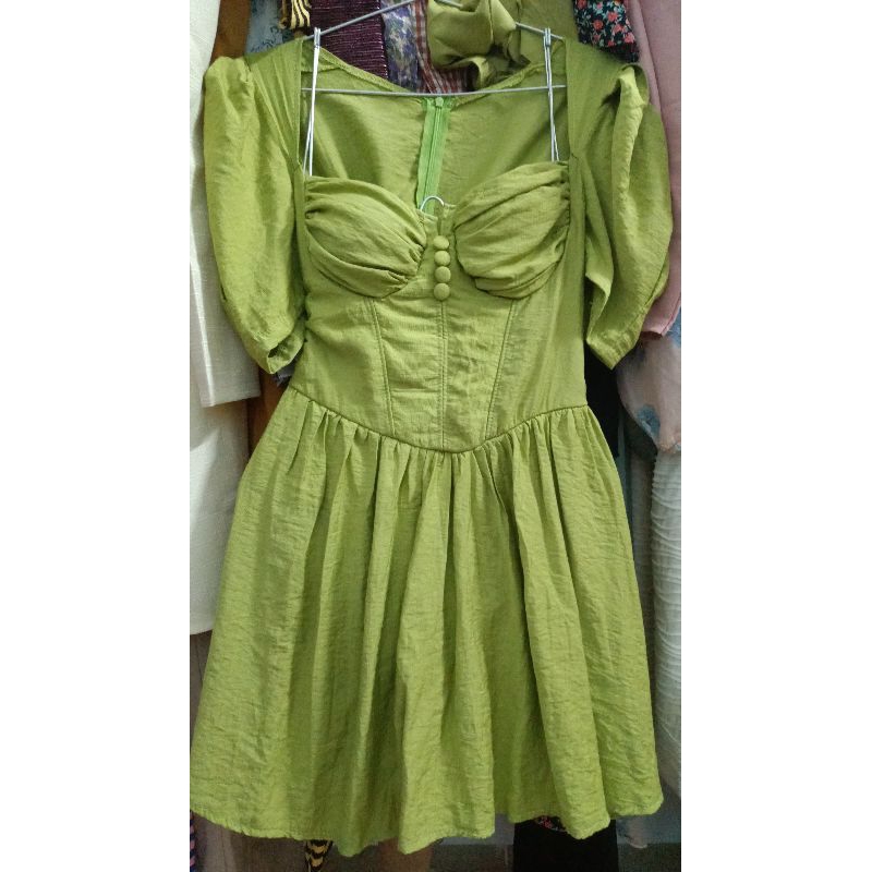 đầm xanh 210k