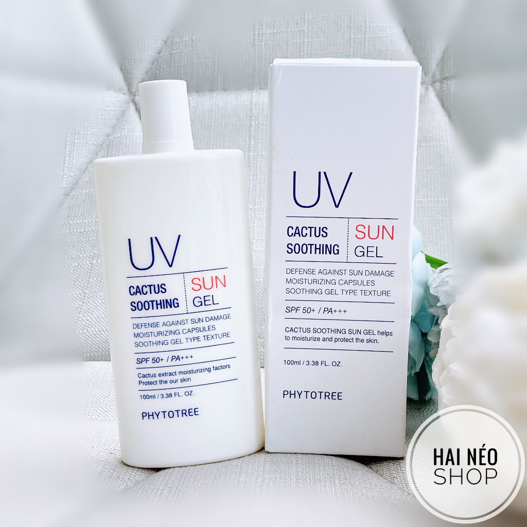 Chống nắng cho da nhạy cảm chứa 5 màng lọc PHYTOTREE UV Cactus Soothing SPF50+ PA+++ 100ml (Hàn)