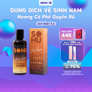 Dung dịch vệ sinh nam SOHU hương cà phê khử mùi tự nhiên lành tính chai 100ml