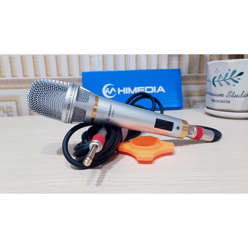 Micro karaoke có dây chính hãng Himedia GT900 - Dòng micro thế hệ mới , hát nhẹ, hút tiếng mạnh, chống hú rít tốt