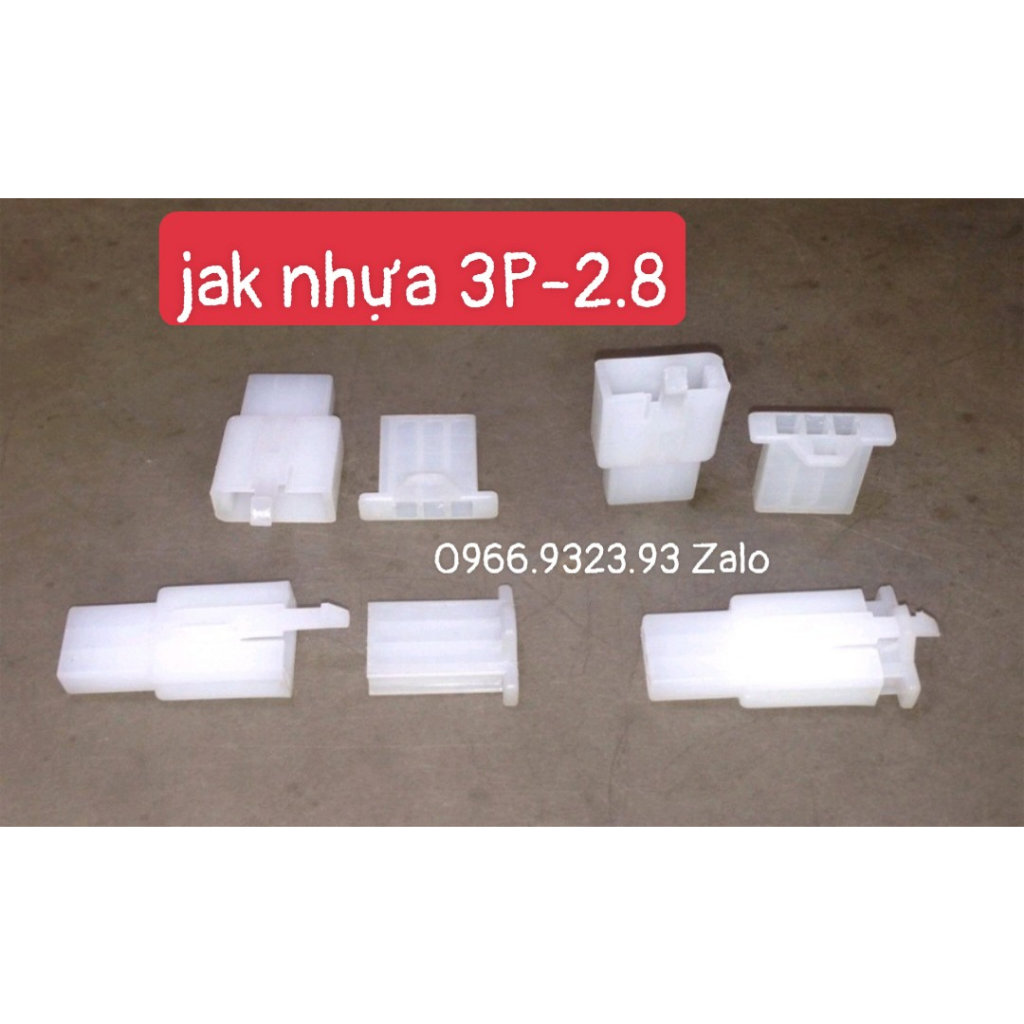 Jack nhựa 2P 3P 4P + Cos 2.8