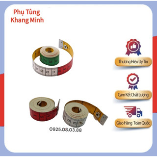 Thước dây đức 19gl nhiều màu có bấm chốt, 2 mặt inch và cm , dùng trong may đo quần áo