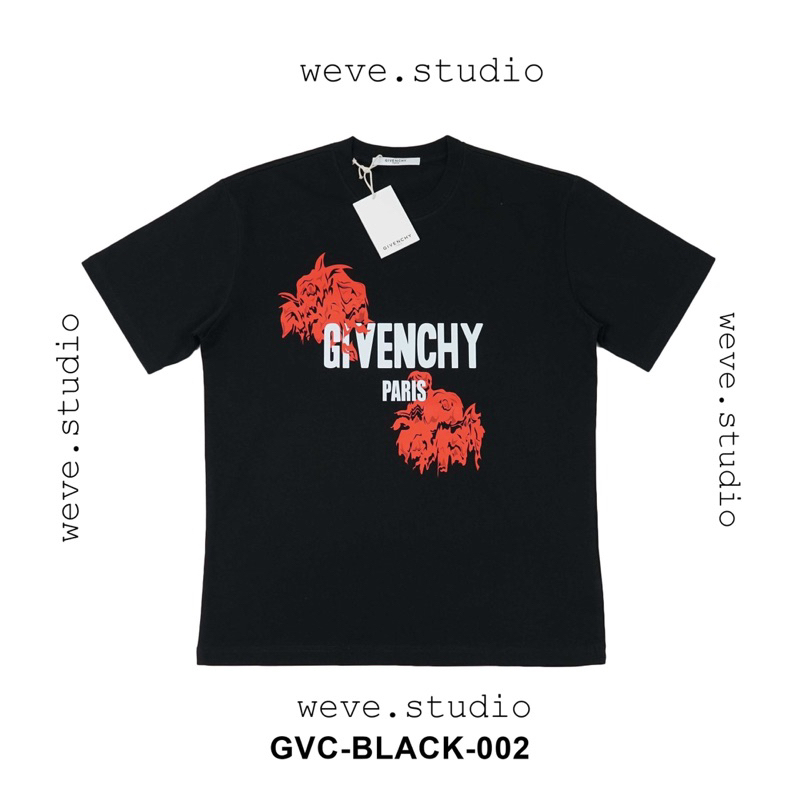 Áo phông tee Givenchy paris roses mã new chất cotton