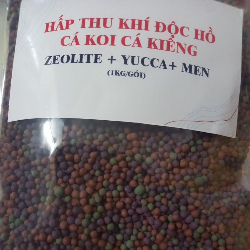 Làm sạch Nước, khí H2S, NH3... Hồ Cá Koi, Cá Kiểng, Làm Cá Nổi Đầu, Nước Lợn Cợn Đục, Mùi Hôi (1kg/ gói)