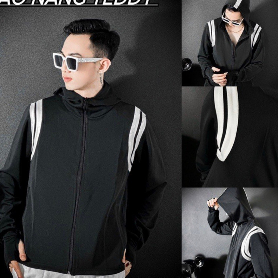 Áo Chống Nắng Teddy Sọc Vai , Áo Chống Nắng Thome Chất Liệu Poly Dày Dặn Thoáng Mát Chống Tia UV Thời Trang