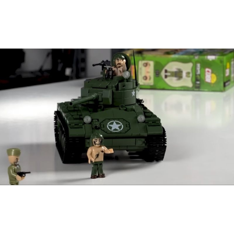 Đồ chơi lắp ghép mô hình xe tank m24 chaffee của mỹ  Cobi