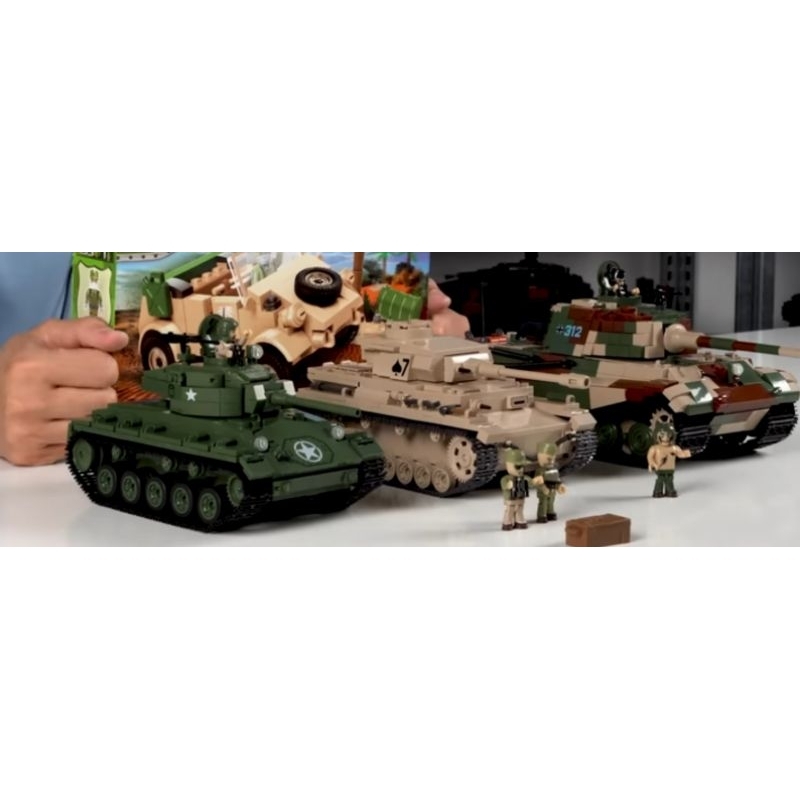 Đồ chơi lắp ghép mô hình xe tank m24 chaffee của mỹ  Cobi