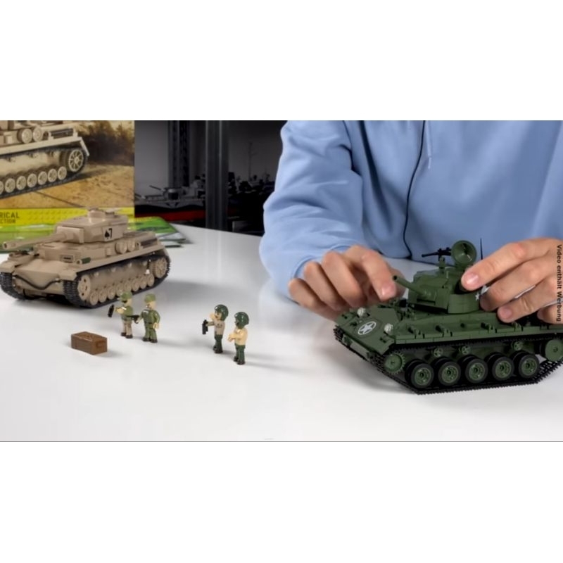 Đồ chơi lắp ghép mô hình xe tank m24 chaffee của mỹ  Cobi