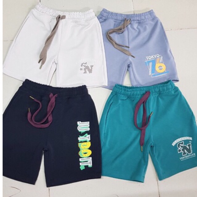 Quần đùi quần short bé trai vải cotton dày dặn mát lịm sz 110-150 satsunkid
