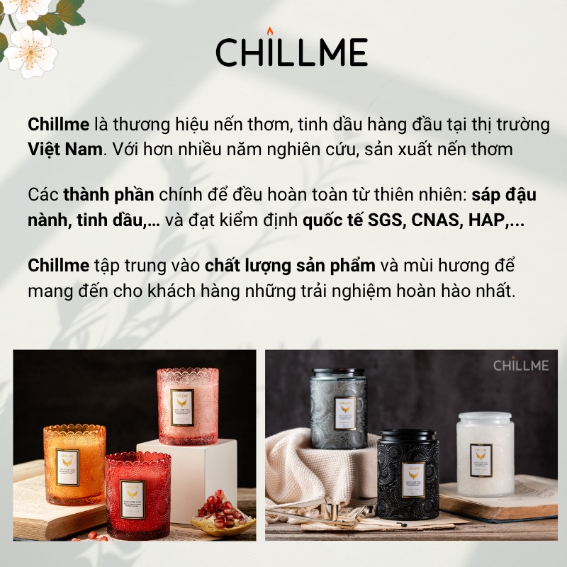 Nến thơm vintage Chillme hương độc đáo thành khiết 200g - Misty Forest