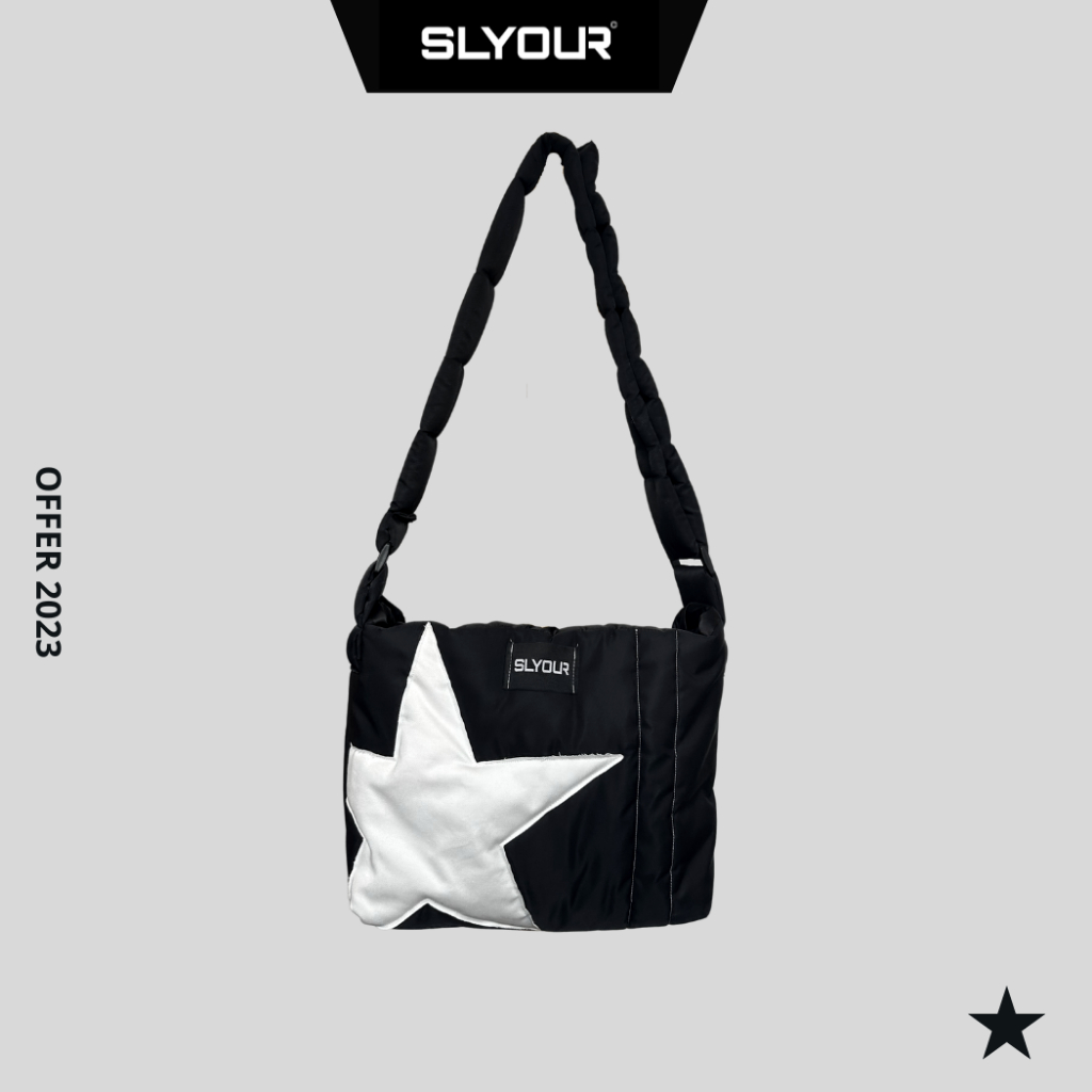 Túi đeo chéo unisex nam nữ STAR , túi trần bông local brand chính hãng SLYOUR
