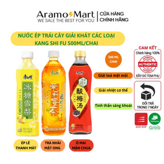 Nước ép lê, trà nhài mật ong, trà mận ô mai khang sư phụ 500ml/chai