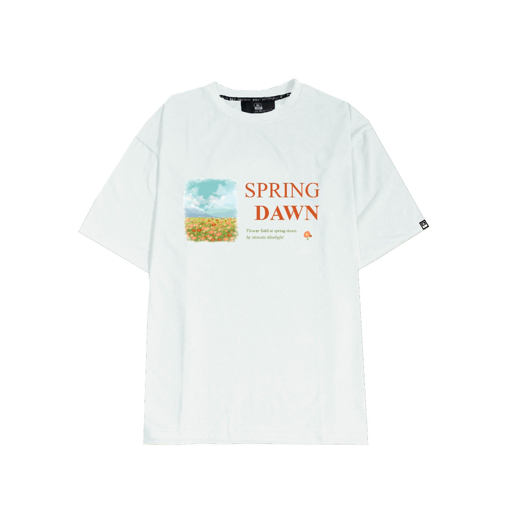 MONATA BLUELIGHT Spring Dawn - Áo thun unisex form rộng