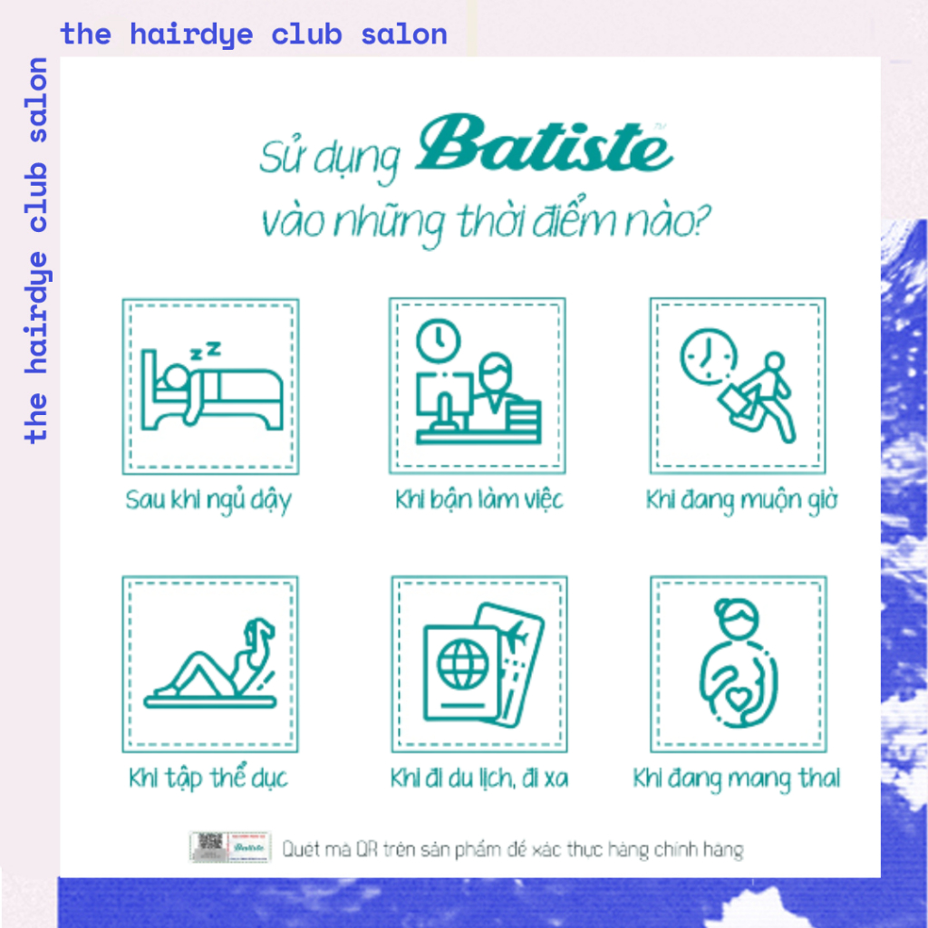 Dầu Gội Khô Batiste Dry Shampoo 200ml