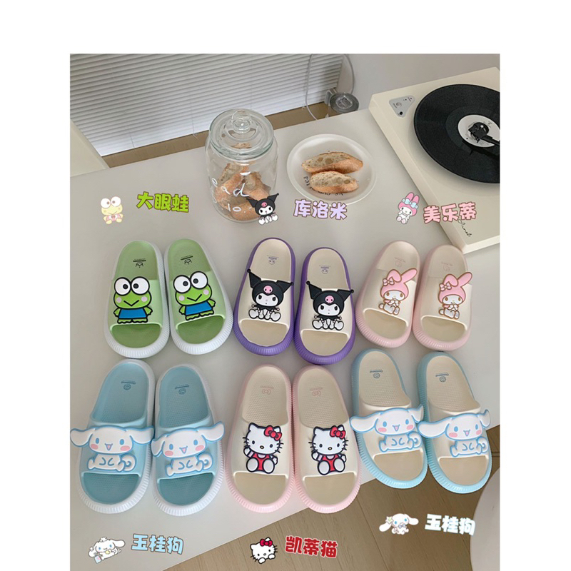 Dép nữ hoạt hình Sanrio hoạ tiết các nhân vật anime dễ thương - Hatuno order