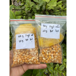 Bắp rang bơ ( Set cả ngô+ bơ gói 120gr)