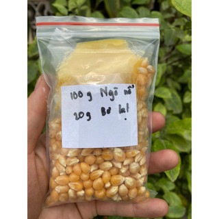 Bắp rang bơ ( Set cả ngô+ bơ gói 120gr)