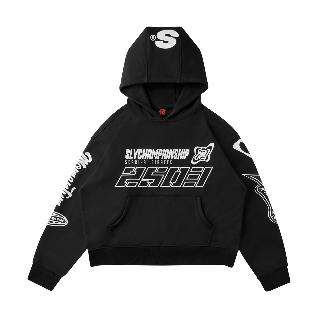 Áo hoodie boxy SLY Racing