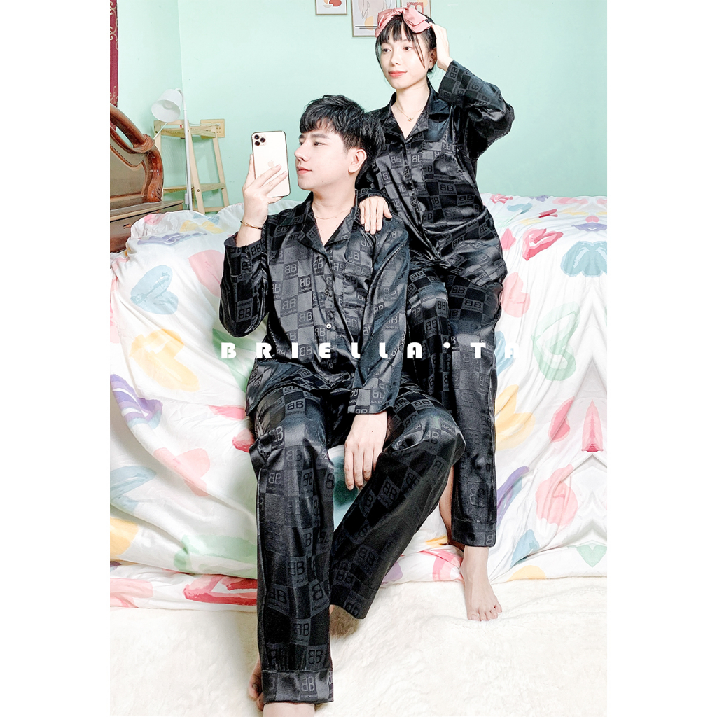 Đồ bộ ngủ lụa Pijama nam nữ - cặp đôi - dài ngắn - chất vải siêu đẹp cao cấp, sang trọng (Hàng có sẵn)