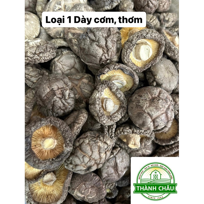 500g Nấm Đông Cô Khô - Loại 1 Dày, Thơm, Không Vụn