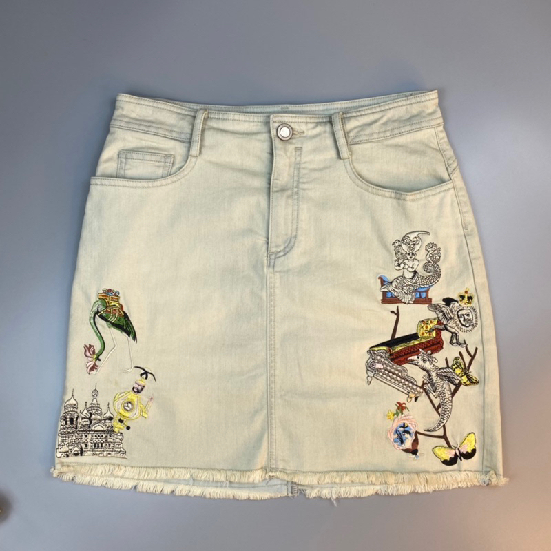 Chân váy jean ngắn hàng 2hand chọn live vào 12h30 và 19h30