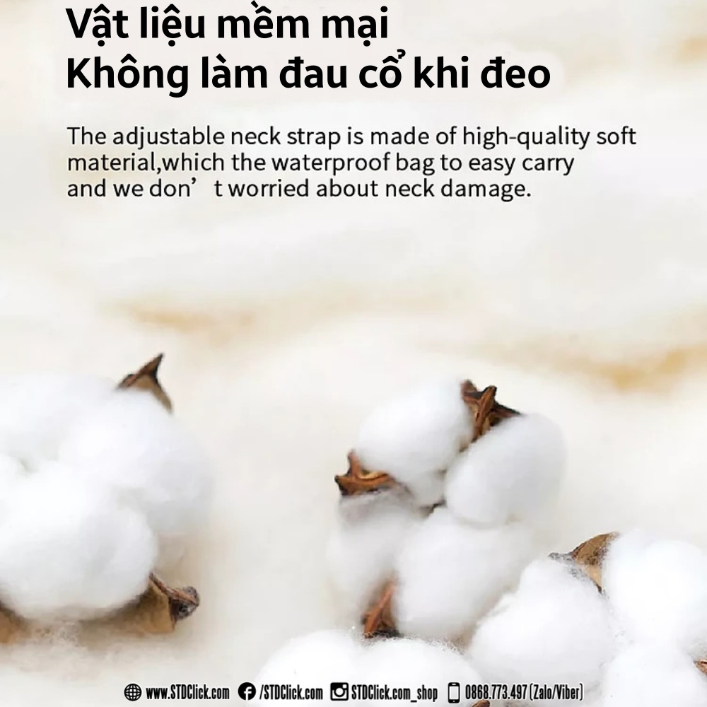 TÚI CHỐNG NƯỚC IPX8 WIWU AQUA 6.9 INCH CHÍNH HÃNG