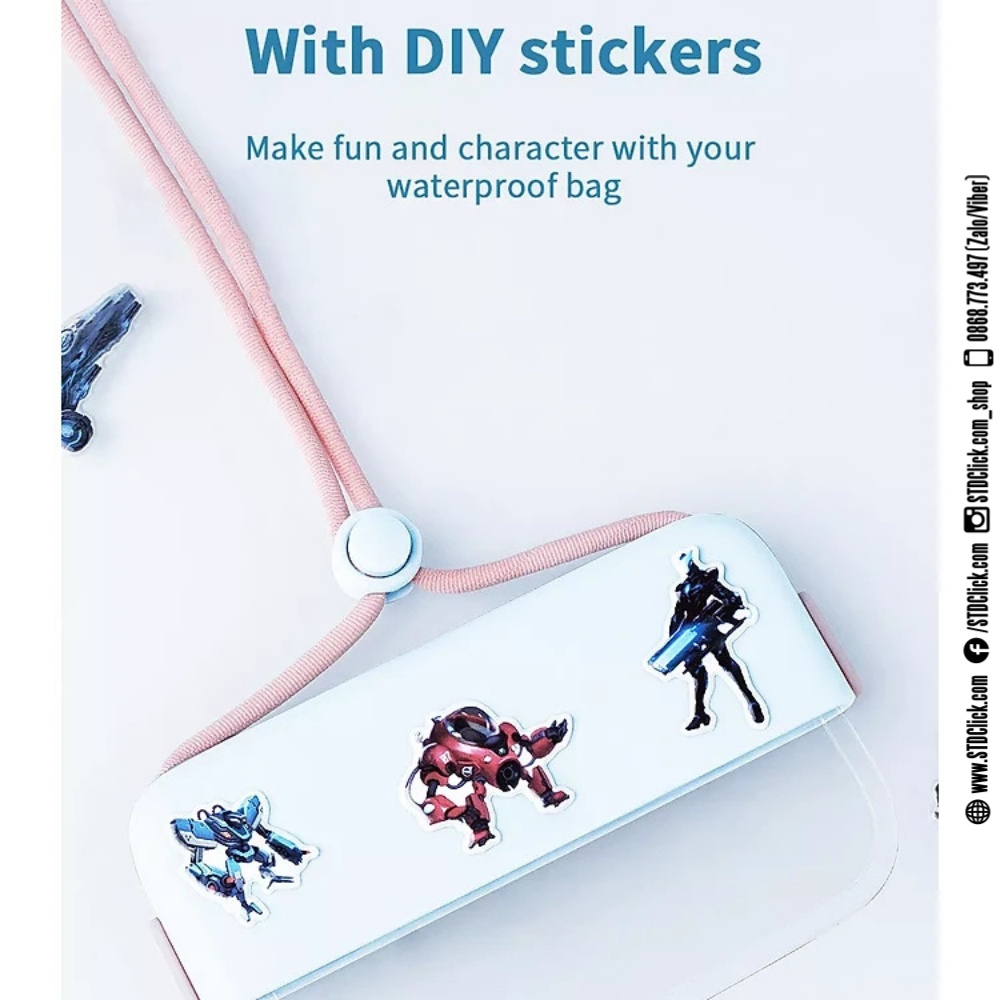 TÚI CHỐNG NƯỚC IPX8 WIWU AQUA 6.9 INCH CHÍNH HÃNG